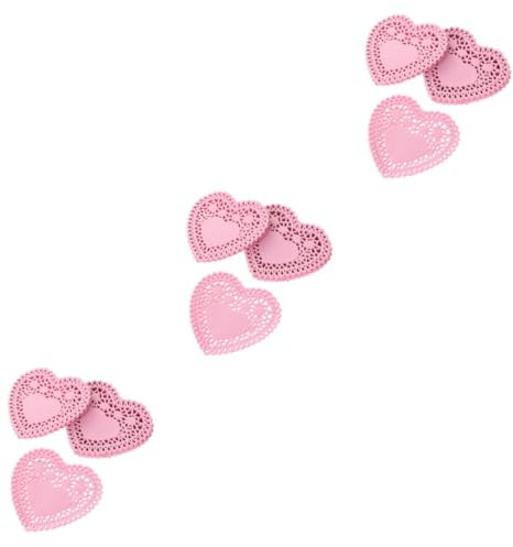 MAGICLULU 750stücke Herzförmige Papierspitze Für Hochzeiten Und Feiern Ölbeständig Für Torten Desserts Und Bastelarbeiten Zufällige Farben