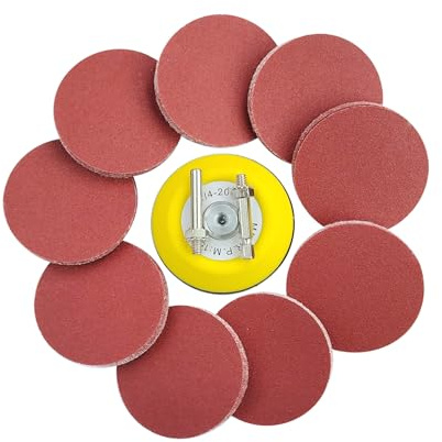 Wanmutrun 100 Pièces Papier Abrasif Set Hook and Loop 75mm Grain150 Disques Abrasifs Pour Petites Polisseuses