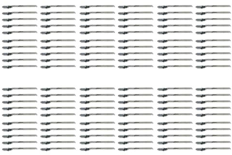 Hfourhnik 120Pcs Reciprocating Jigsaw Blade T101AO T-Shank Multi Jig Saw Blades for Wood Plastic Cutting Disc