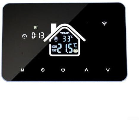 Termostato eléctrico de agua para calefacción de suelo, termostato WiFi, controlador de termostato de caldera programable (calefacción eléctrica de piso)