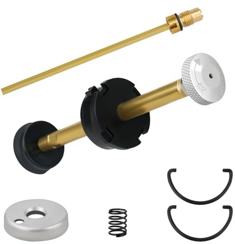 SUNJIKA Kit de réparation complet pour réchaud de camping et lanterne Coleman avec poêle à double combustible Coleman. Valve anti-retour, tige d'air (200-6381), pompe à piston universelle en métal
