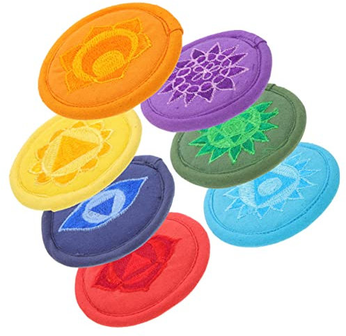 Totority 7 Stück buddhistisches Schalenkissen yoga-zubehör Dekorative Untersetzer Soundschale Meditations-Klangschale Schüssel buddhistische Schalenmatte -Klangschalenkissen Polyester