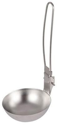 Mestolo da zuppa per servire – Cucchiaio pieghevole con manico lungo | Utensile da cucina con impugnatura comoda | Strumento da viaggio | Accessorio da cucina all'aperto per brodo stufato Hot Pot