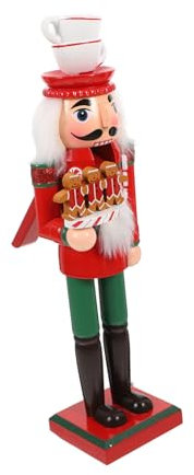 UTHCLO Figurine Casse-Noisette de Noël Décoration Centre de Table Bois Statue Soldat Casse-Noisette Élément Décoratif Fête Maison