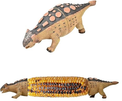 Dinosaur Corn Cob Holders, Corn on The Cob Holder with Stainless Steel Prongs,Reusable & Easy to Clean, Unique Corns On The Cobs Holders Barbecue Skewers for BBQs, Parties, Family Meals (04)