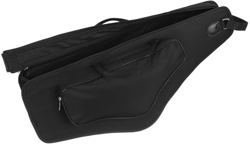 NOLITOY Schwarze Saxophon Tasche für Altsaxophon mit Stoßfestem Design Großer Kapazität und Praktischem Tragegriff für Konzert und Musikzimmer