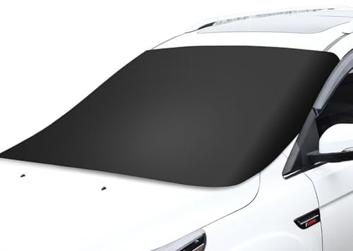 Magnetische Frontscheibenabdeckung Auto Scheibenabdeckung Winter Frostabdeckung Auto Frontscheibe Windschutzscheibenabdeckung 165X110cm Windschutzscheiben Abdeckung Autoscheibenabdeckung Mit 5 Magnete