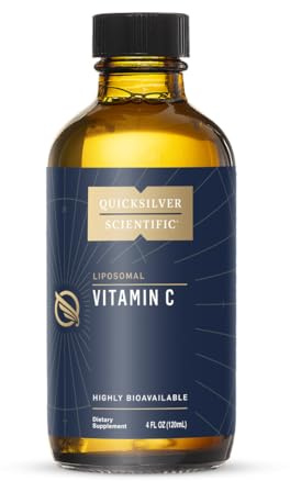 Quicksilver Scientific Vitamin C Liposomal 1000mg – liposomal Vitamin C Drops, Liquid Formula, Vegan, Gluten-Free, no additives, 120ml