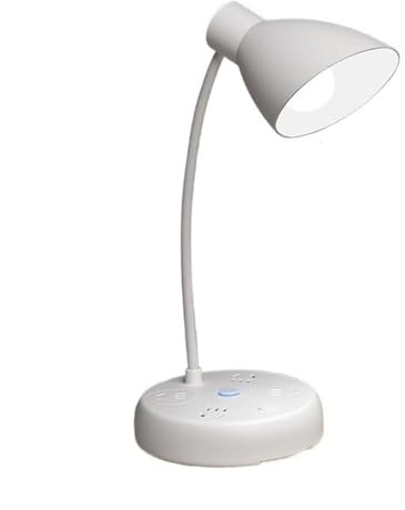 lamp Desk Lamp LED Desk Lamp, Dimmable Eye Protection Table Lamp with Button, 360° Adjustable Office Lamp with 2 USB Charging Ports, 3 AC Power Outlets Table Light lamp