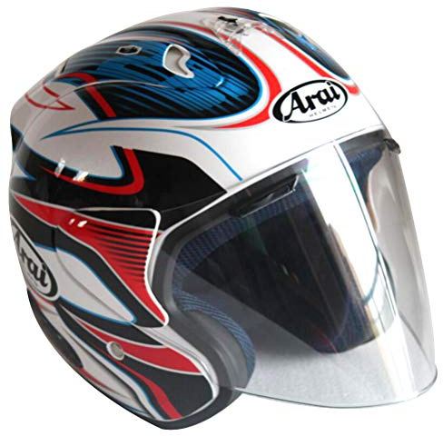 Casco Moto Vintage Open Face Retro 3/4 Mezzo con Doppia Visiera per Motociclismo e Bicicletta Elettrica - Uomo
