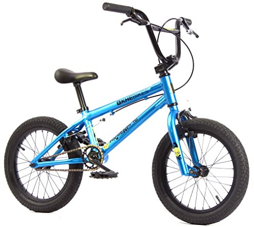 KHEbikes BMX Fahrrad Arsenic LL Aluminium, blau, 16 Zoll, für Kinder, superleichtes Gewicht - nur 8,0kg!
