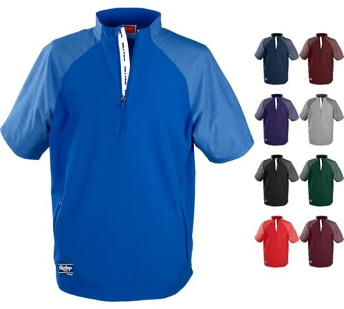 Rawlings | Men's COLORSYNC Short Sleeve Cage Jacket | Royal | X-Large