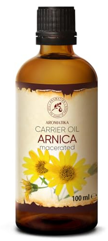 Arnika Öl 100ml - Natürliches - Trägeröl - Basisöl - Arnikaöl - Pflege für Gesicht - Nägel - Hände - Haare - Massage - Körperpflege