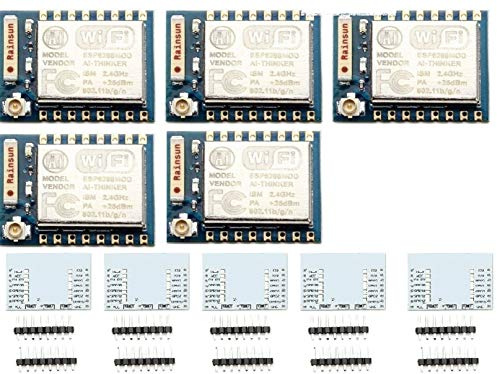 TECNOULAB 5 Stück ESP ESP8266 Serielles WLAN Modul (ESP07)