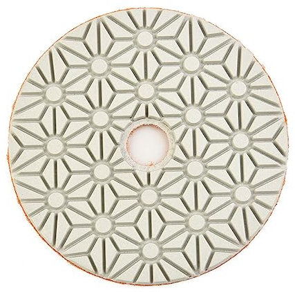 1 Unidad De Papel De Lija De 4 Pulgadas Y 100mm, Diamante Seco/húmedo, Almohadillas De Pulido De 3 Pasos, Rueda De Molienda Para Piezas De Lijadora De Pulido De Resina De Granito,paso 3