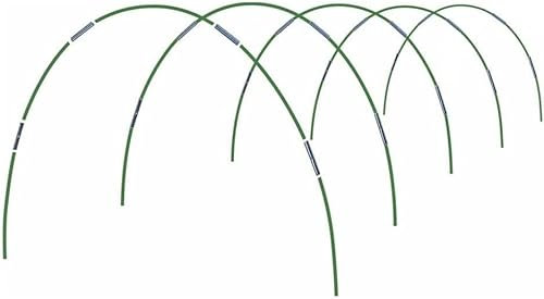 Folientunnel Bögen Set, 20 Stück Gartenhochbeet Bögen aus Fiberglas mit Clips & Klammern für Pflanzenabdeckung, Gewächshausbogen (20 Packungen, Gartenbeet 0,85–1,30m Breite)