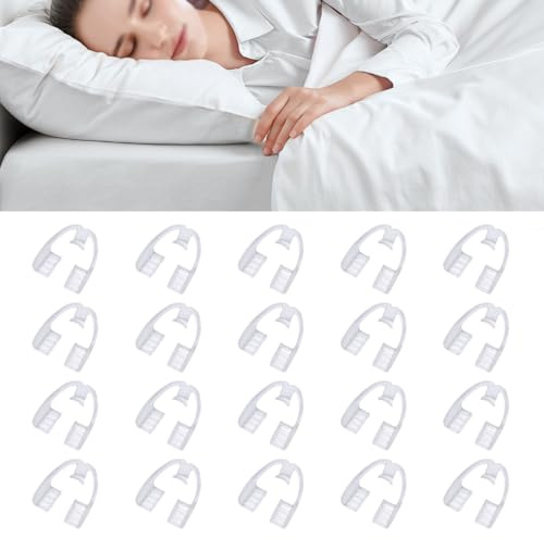 Zähneknirschen Mundschutz zum Schlafen Zähneknirschen bei Nacht Mundschutz Zahnbandage Zähneknirschen (20 Stück)