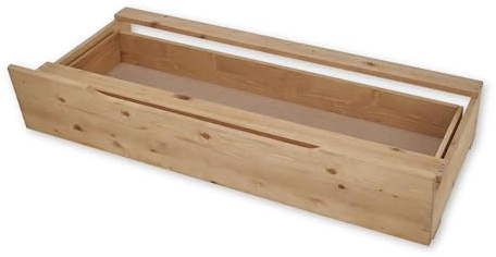 RUSA Modern massiv träsäng 180 x 200 – bekväm och högkvalitativ balksäng av massiv gran – 202 x 85 x 230 cm (B/H/T)