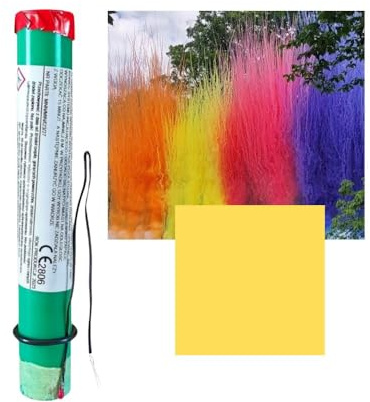 Pack Fumigène Diurne® Jaune avec Déclencheur Électronique – Déclenchement à Distance – Feux d’Artifice pour Festivités, Mariages, Baby Showers et Événements Spéciaux - Categorie F1 – Zenda Club®