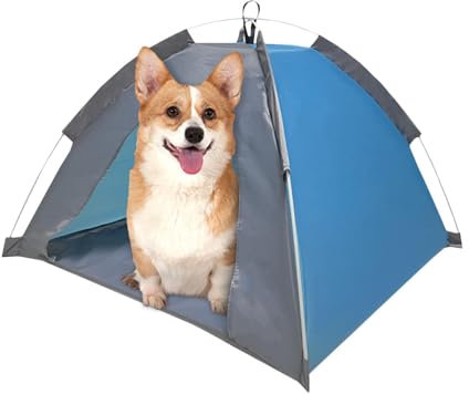 Fukamou Hunde-Schattendach,Pop Up Pet Faltbares Wasserdichtes Zelt -, Atmungsaktiv, Sonnenschutz, Für Kleine -Outdoor-Camping, Für Katzen, Kleine Hunde, Welpen, Reisen, Mittelgroße