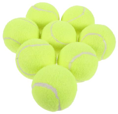 WOONEKY 8stücke Hundespielbälle Aus Strapazierfähigem Material Interaktive Tennisbälle Für Hunde Zum Spielen Und Trainieren Für Drinnen Und Draußen Für Anfänger Und Profis