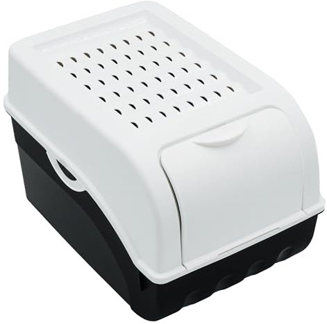 HRB Aufbewahrungsbox mit Deckel 1 Stück- Kartoffelbox - Kartoffel Aufbewahrungsbox - Trocken und Lichtschutz - Spülmaschinengeeignet - Länger Haltbar - Verlangsamtes Keimen - Praktische Lagerung