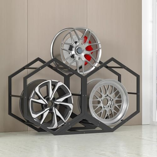 Reifenständer reifenregal Reifengestell 24 20 19 18 17 16 15 Zoll Großer Felgenständer, Stapelbar Frei Kombinierbar Autoreifen Halter/ Radständer Für Heimwerkstatt, Ausstellung Und Autowerkstatt((2+1)