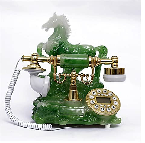 PLMNBQWE Teléfono Antiguo con Cable Teléfonos domésticos Retro Teléfono Fijo Antiguo Teléfono Vintage para decoración del hogar y la Oficina