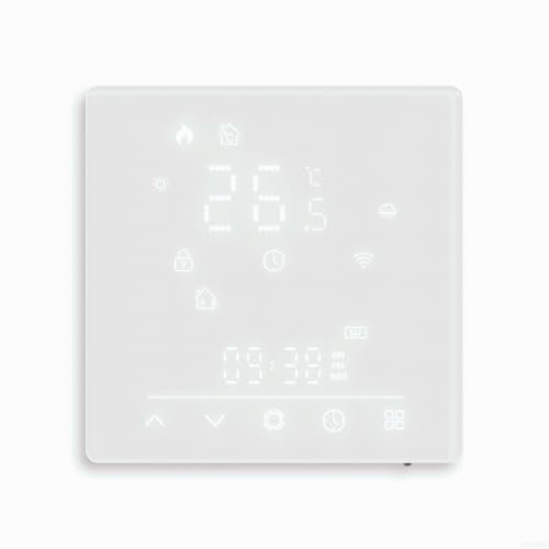 Smart Home Thermostat for Tuya Matter WiFi Manage Water Electric Floor Heating and Gas Boilers Remotely via APP or Voice Commands (GC)
