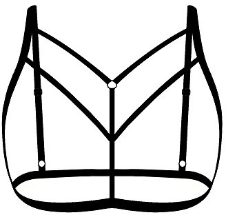Harness Damen Sexy Oberteil Für Sex Halsband BH Frau Erotisch Ouvert Leder Body Rave Accessoires Offener Harnisch Frauen Dessous Brust Latex Oberkörper Büstenhebe Offen Push Up