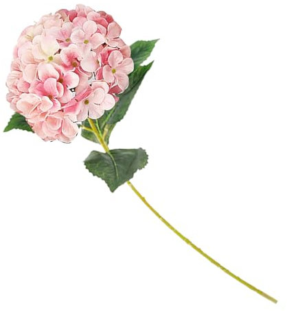 Artificial Silk Hortensia Flower, Easy to Elegant (Light Rosy)