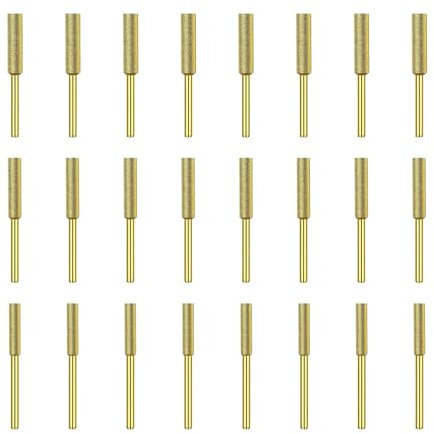 24Pcs Diamond Chainsaw Sharpener Stones Bits Grinding Tool for Electric Chainsaw Sharpener(5/32 3/16 7/32)