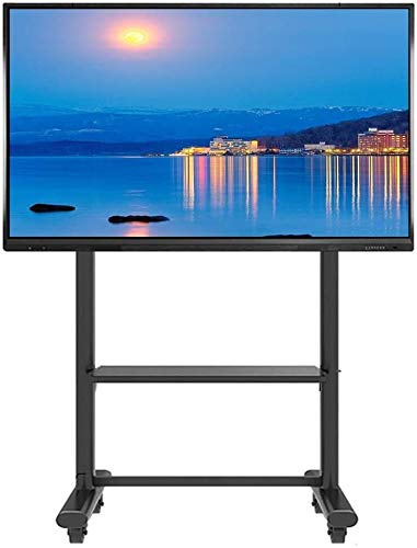 Support pivotant universel robuste pour téléviseurs Plasma/LCD/LED de 55 à 85 pouces - Support TV réglable à roulettes avec roues verrouillables - Support TV haut pour la maison/le bureau