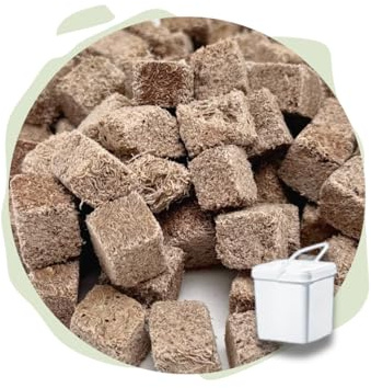 Warnick´s Tierfutterservice Naturhäppchen Tubifex FD, Schlammröhrenwürmer gefriergetrocknet - 1000 ml in Eimer - Naturfutter für Zierfische