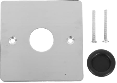 Hemobllo Placa Metálica para Enchufes Cubierta Ciega de Metal Inoxidable Protección de Tomas Fácil Instalación Diseño Moderno para Techo y Pared Decoraciones Diversas