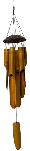 Campanelli eolici in bambù da 25 pollici Campanelli eolici resistenti alle intemperie con tono sorprendente sospeso per giardino domestico Esterno Giardino Patio Casa