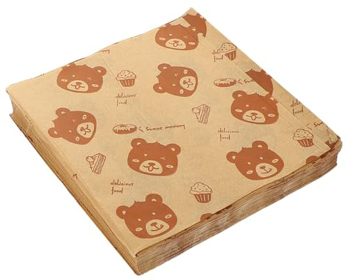 Alipis Papier Sulfurisé Alimentaire Imperméable et Anti-graisse 20x20 Cm, 500 Feuilles Multifonction pour Sandwichs, Frites et Emballage, Pique-niques, Cuisson et Conservation