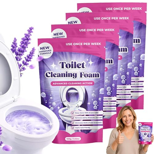 Fizzclean Wc-Reiniger, 2026 Neu Fizz Clean Toilettenschaum, Toilet Cleaning Foam - MüHelos Sauber – SchäUmender Wc-Reiniger füR Eine Strahlend Reine Toilette (2 Stück)