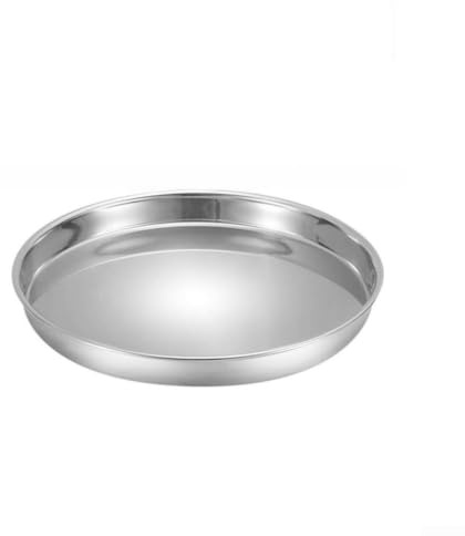 Moliuoly Moule à gâteau rond en acier inoxydable 201 - Miroir lisse - Résistant à la chaleur - Pour gugelhupf et brownies - Passe au four - Passe au lave-vaisselle - 16-34 cm (A32 cm)