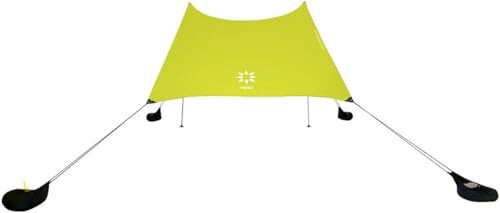 Neso Tält Grande strandtält, 7 fot högt, 2,7 m (9 fot) x 2,7 m, förstärkta hörn och kylficka (citron)