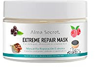 Alma Secret Extreme Repair - Mascarilla pelo reconstructora fibra capilar - tratamiento reparación capilar - apta Método Curly - Hialurónico Biotina Proteínas - Cabello dañado 250 ml