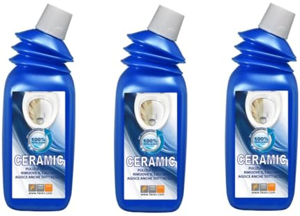 Faren CERAMIC Gel, Disincrostante Anticalcare per Sanitari e Ceramiche, Elimina Calcare e Macchie, Azione Rapida, 750ml(3)