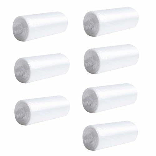 Eidoct Mini Desktop Trash Can with Press Type Lid, Small Waste Garbage Basket Bin for Desk Office Kitchen, Colorful Plastic Trash with 2 Rolls of Trash Bags (Garbage Bag * 7)