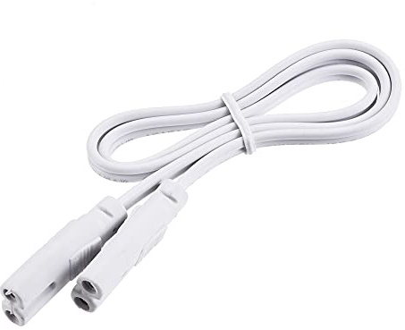 sourcing map Lampen Verbindungskabel für T4 T5 T8 LED Schlauch, 50cm 2 Pin Doppelend Licht Verbindungskabel Verlängerungskabel Packung von 4