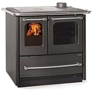LA NORDICA CUCINA A LEGNA SOVRANA EASY EVO 2.0 LA NORDICA SOVRANA .7.5 KW FORNO DA CUCINA (Antracite)
