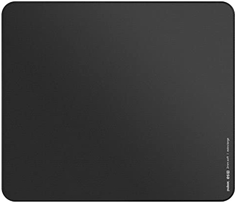 PulsarGamingGears - ES1 eSports Professional Level Gaming Mouse Pad 3mm Thickness Anti-Slip base Anti-Fray precision stitching Medium to high glide speed 19.3in x 16.5in (XL, Black)