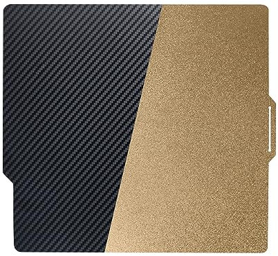 IdeaFormer Doppelseitige PET+PEI Druckplatte für Bambulab 257x257mm, Carbon Fiber PET Texturiert PEI Build Plate 3D Drucker Spring Steel Platte für Bambu Lab X1, X1C, X1E, P1P, P1S, A1