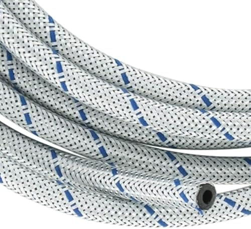 cyclingcolors Durite essence 5mm fil tressé galvanisé et fil bleu haute qualité spéciale hydrocarbure Tuyau Carburant Essence Huile NBR Etanchéité voiture moto tracteur tondeuse scooter (longueur 2m)