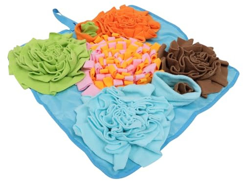Sosoport Schnüffelmatte Für Hunde Leckerli Spender Aus Waschbarem Material Futterkissen Zur Geistigen Beschäftigung Und Fütterung Für Kleine Hunde