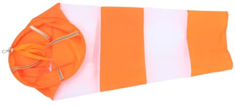ORFOFE Airport Windsock Mit Reflektierendem Gürtel Wetterfestes Rip-Stop-Material Für Windmessung Im Garten Und Outdoor-aktivitäten Auffälliger Regenbogen-Design